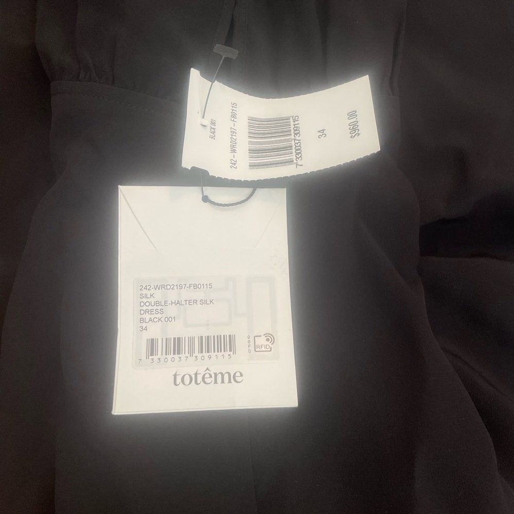 SOLD 

NWT Black Slip Dress V neck size Small Toteme Spring - Picture 6 of 7